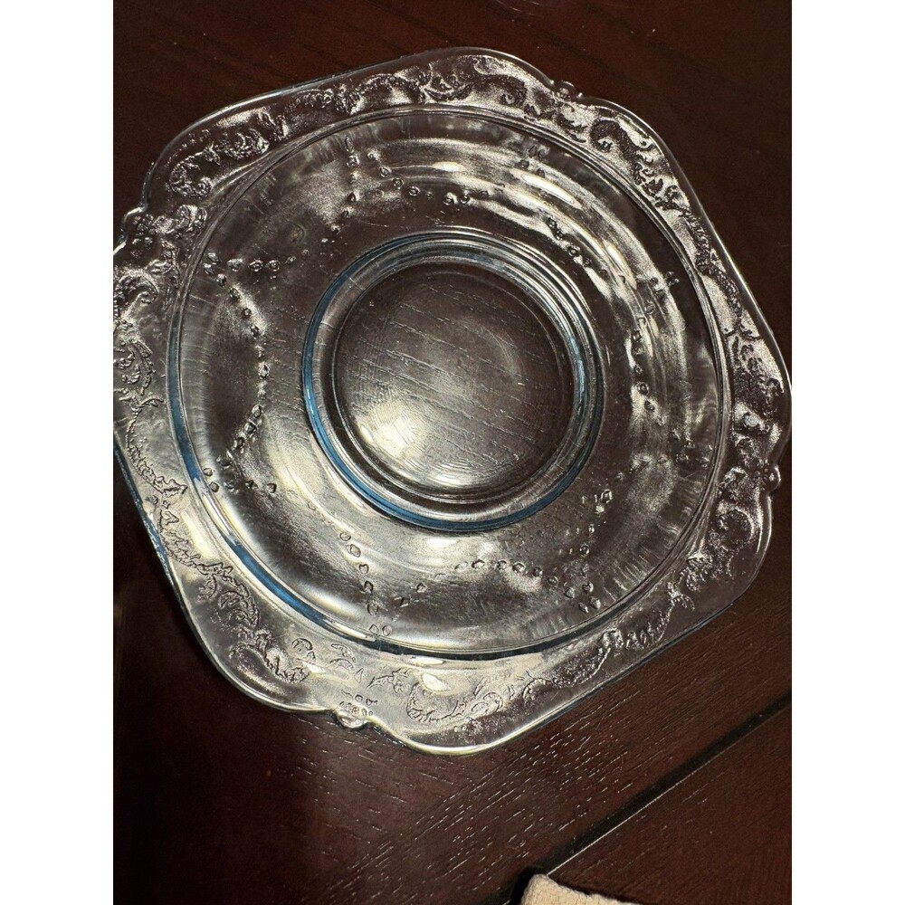 Blue Depression Glass Saucers Madrid Plate / Saucer Federal Glass Co 1932-1939